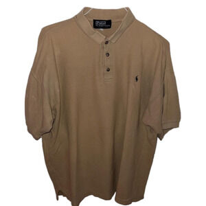𝅺POLO ralph lauren tan collared button down